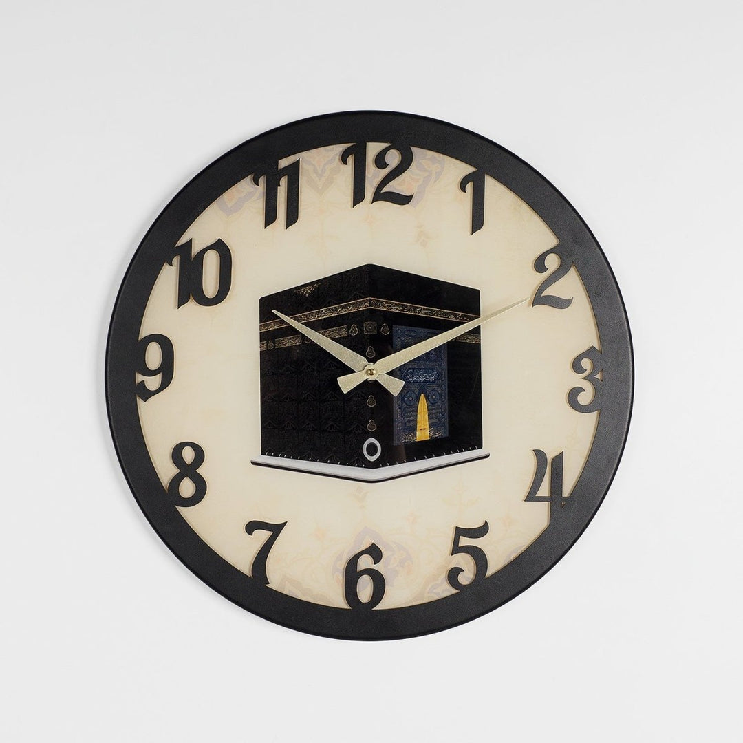 Kaaba Shareef Metal Wall Clock - Plexyglass Covered - WAMS018 - Wall Art Istanbul