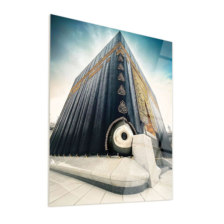 Hajar al Aswad Glass Islamic Wall Art - WTC004