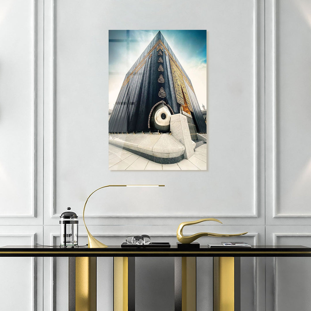 Hajar al Aswad Glass Islamic Wall Art - WTC004