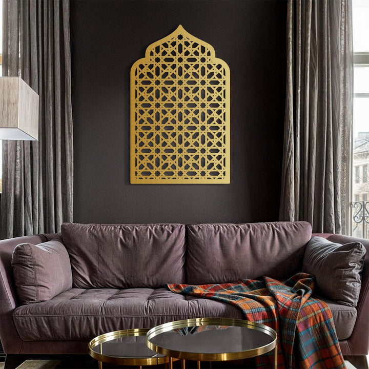 Mihrab Patterned Metal Wall Art - WAM228