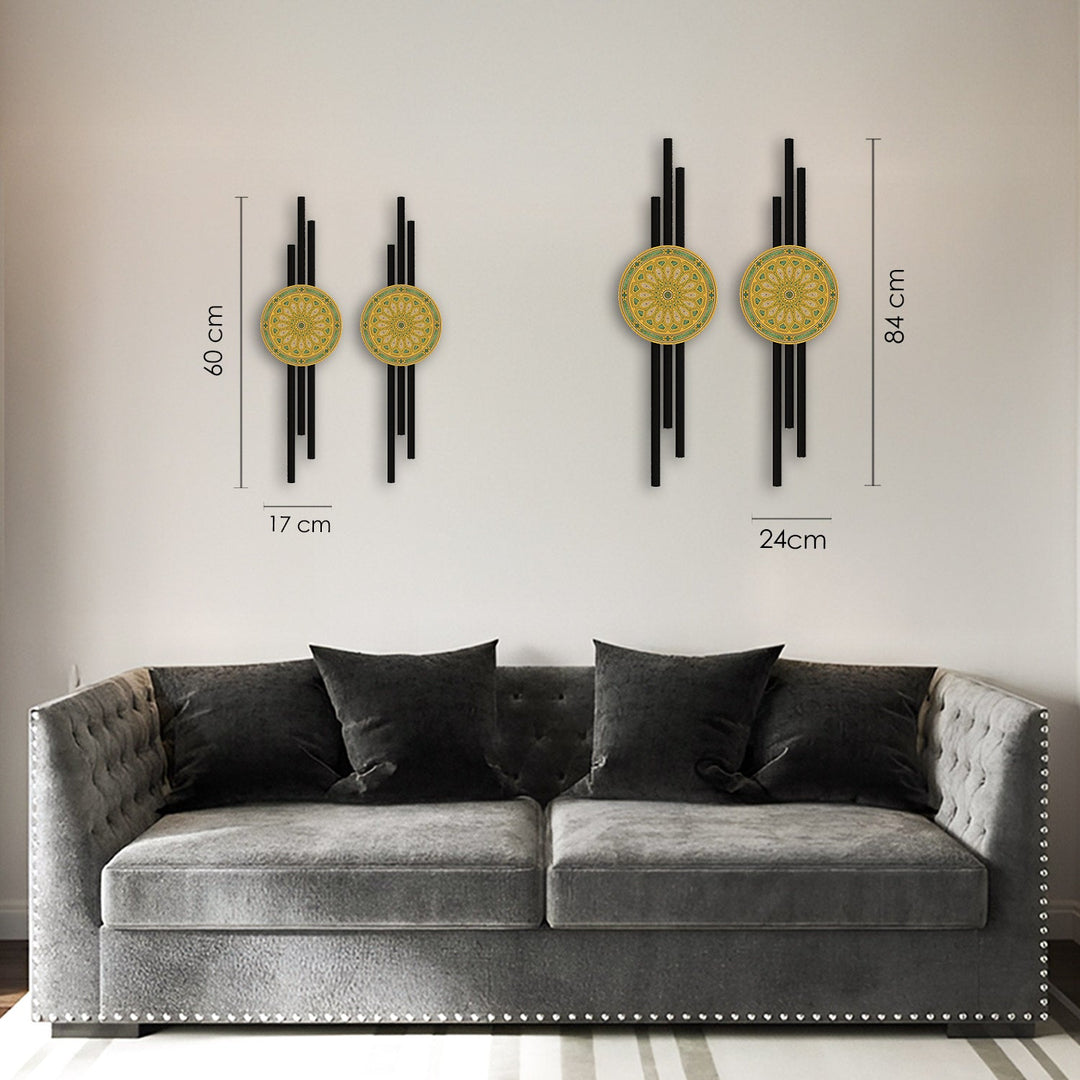 Mizan Metal Islamic Wall Art Set of 2 – WAM243