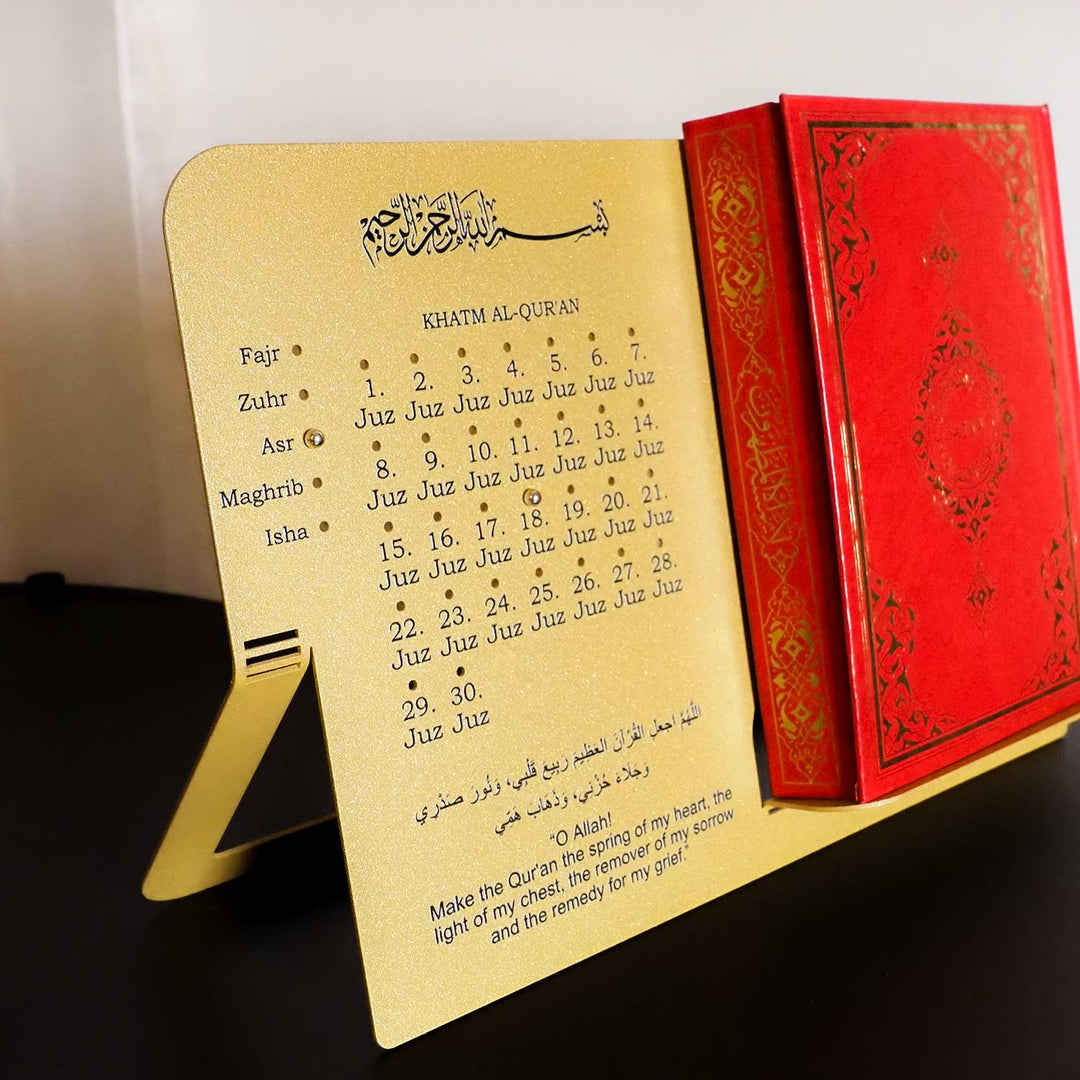 Quran Stand with Juz Progress Tracker - WAMH207