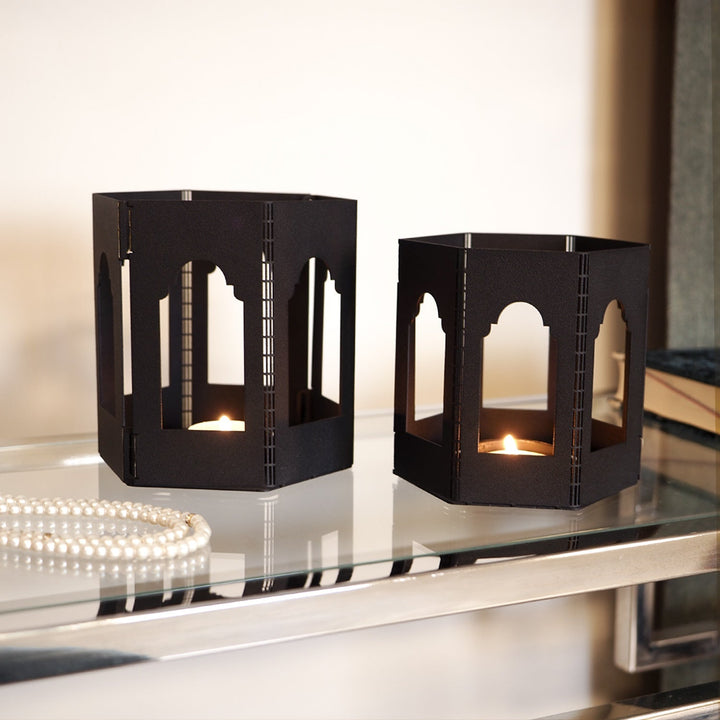 Metal Islamic Candleholder Set of 2 - WAMH228