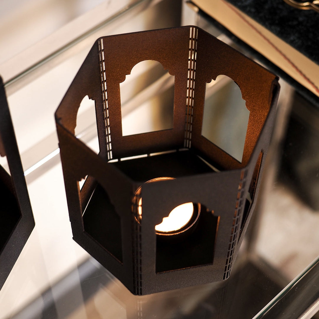 Metal Islamic Candleholder Set of 2 - WAMH228