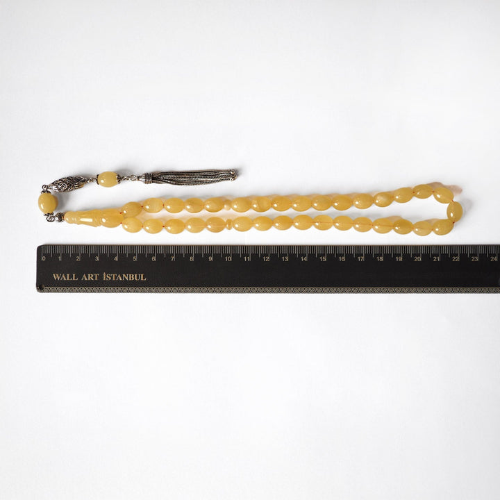 Genuine Baltic Amber Tasbeeh with Special Silver Tassel – WATD105