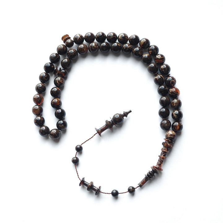 Mastercrafted 45 Beads Catalin Tasbeeh (Sphere Cut - Streaked) – WATD135
