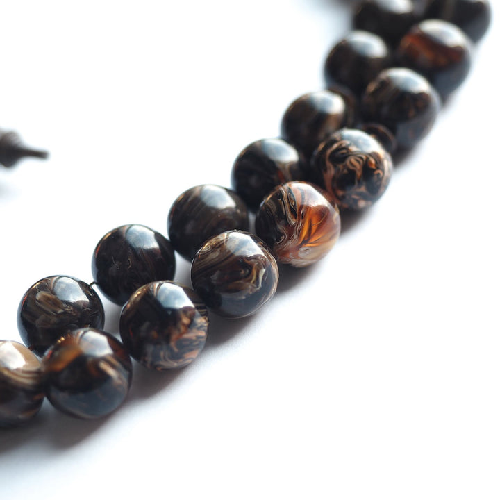 Mastercrafted 45 Beads Catalin Tasbeeh (Sphere Cut - Streaked) – WATD135