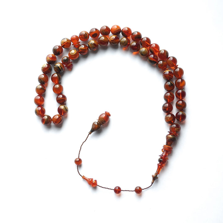 Mastercrafted 45 Beads Catalin Tasbeeh (Sphere Cut - Streaked) – WATD136
