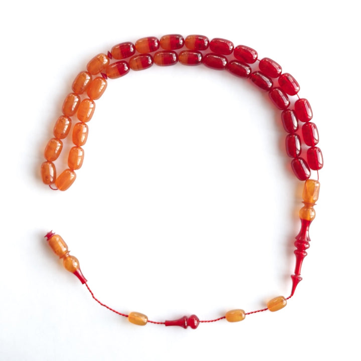 Two-Tone Catalin Egg-Cut Tasbeeh - WATD223