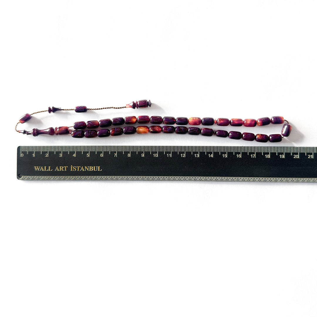 Capsule Cut Catalin Tasbeeh – WATD254