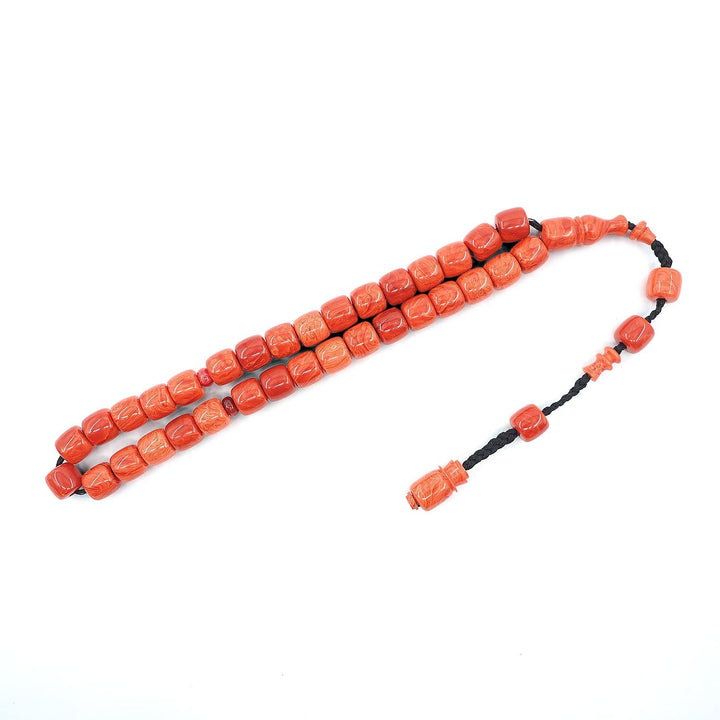 Handcrafted Ottoman Style Pressed Amber Tasbeeh – WATD371