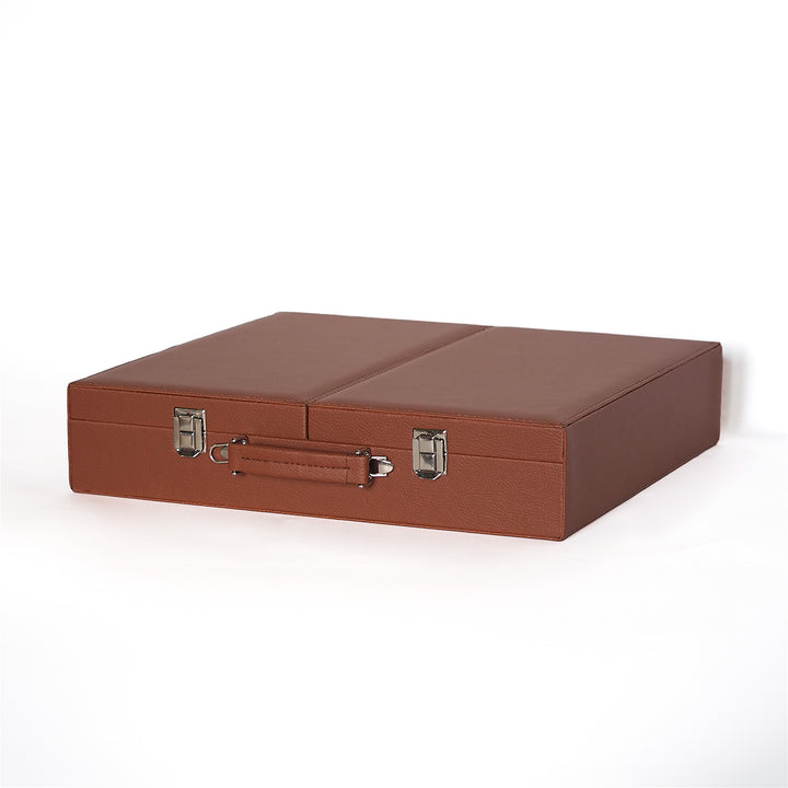 Exclusive Leather-Covered Wooden Tasbeeh Case – WATD380