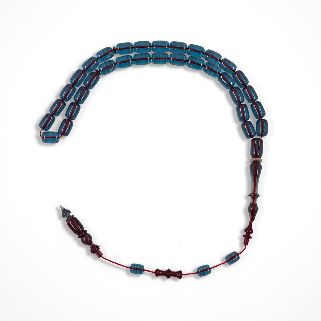 Capsule Cut Fire Amber Tasbeeh – WATD566