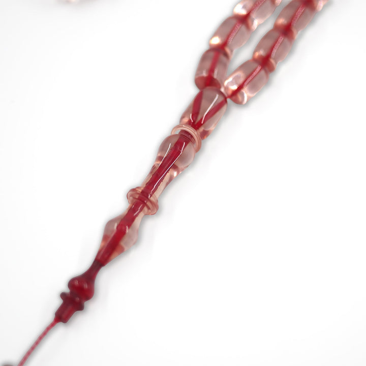 Capsule Cut Fire Amber Tasbeeh – WATD569