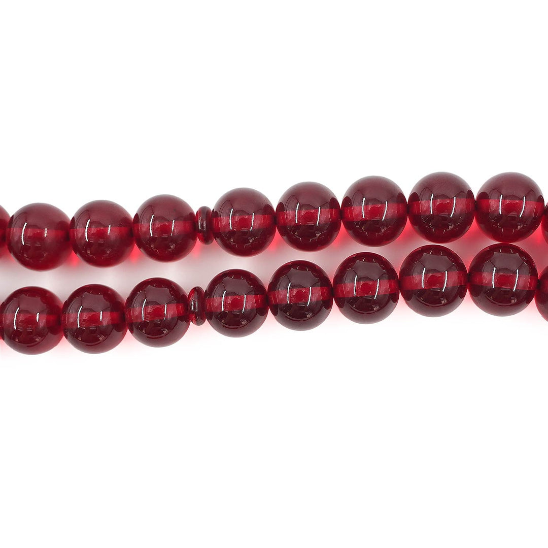 Sphere-Cut Pressed Amber Tasbeeh – WATD599