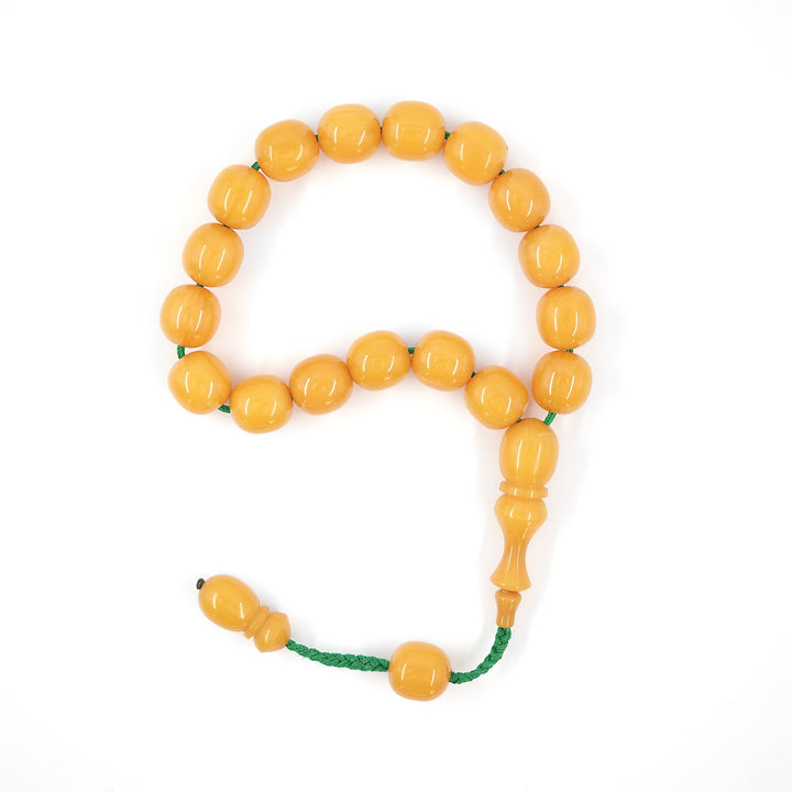Rod Material Mascot Size Pressed Amber Tasbeeh - WATD647