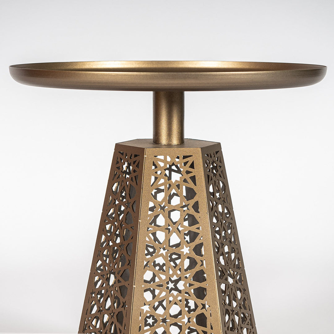 Berlian S Metal Islamic Side Table - WAMZ003