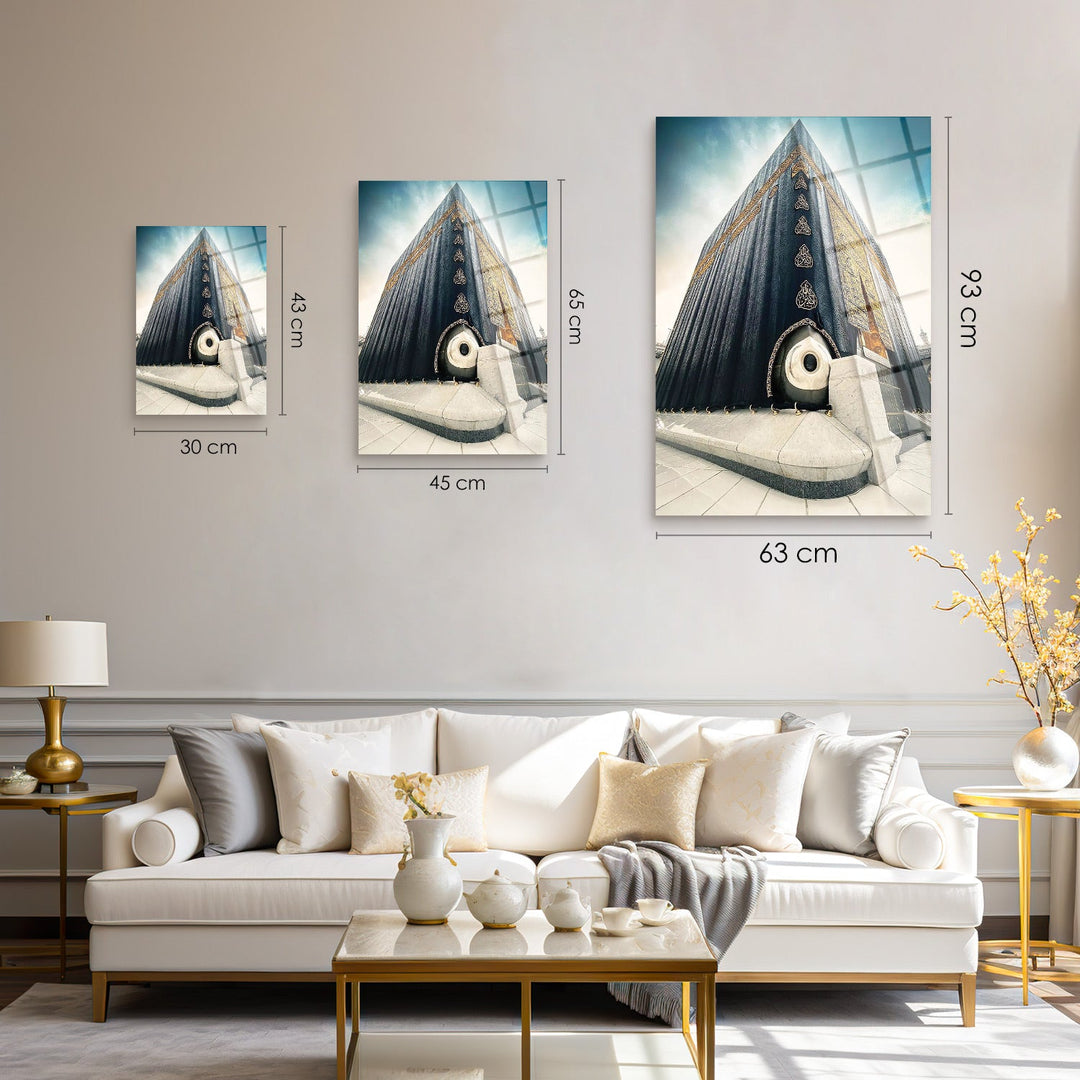 Hajar al Aswad Glass Islamic Wall Art - WTC004