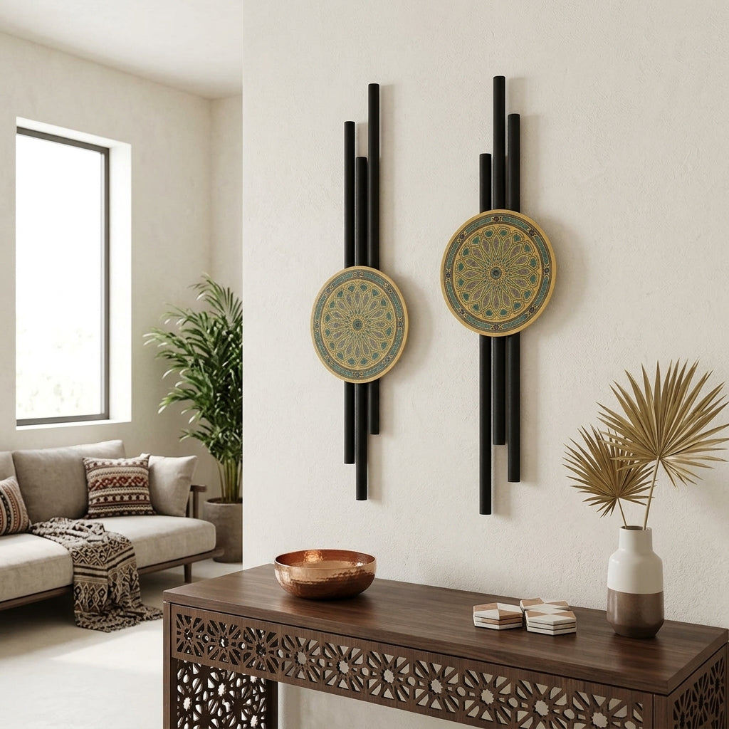 Mizan Metal Islamic Wall Art Set of 2 – WAM243