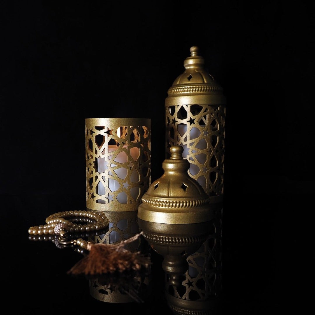 Islamic Metal Candle Holder Set of 2 - WAMH136 - Wall Art Istanbul