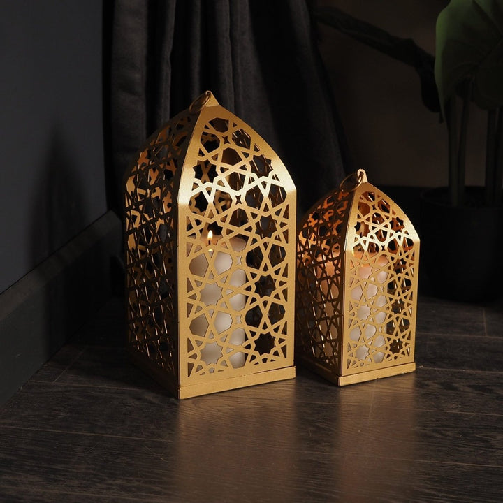 Metal Candle Holder Set of 2 - WAMH130 - Wall Art Istanbul