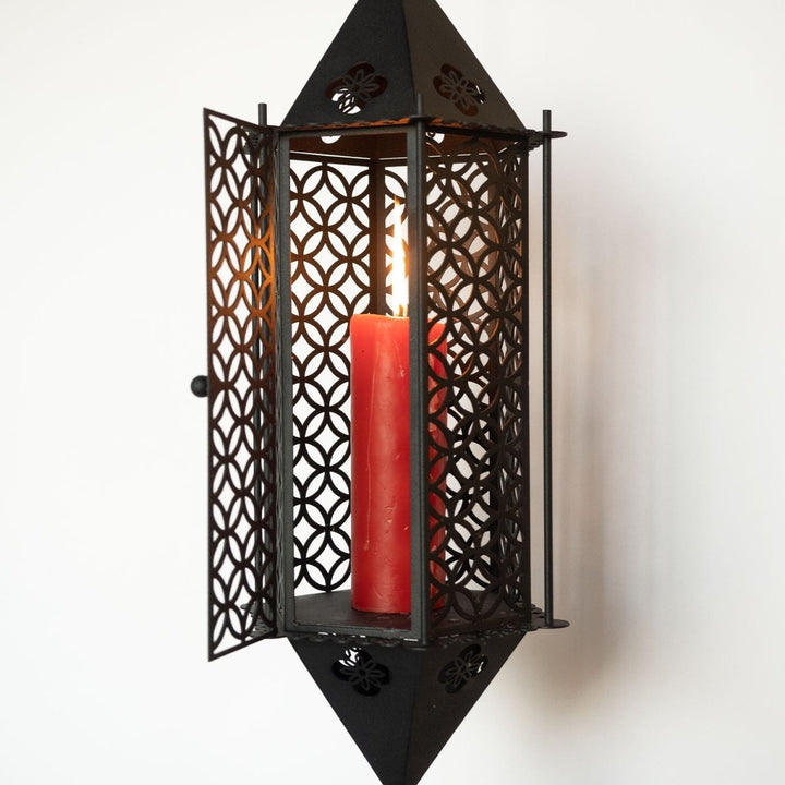 Metal Islamic Candle Holder for Wall - WAMH120 - Wall Art Istanbul