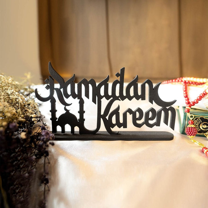 Ramadan Kareem Metal Tabletop Decor - WAMH105 - Wall Art Istanbul