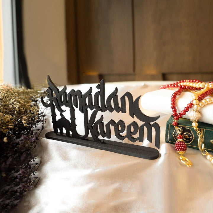 Ramadan Kareem Metal Tabletop Decor - WAMH105 - Wall Art Istanbul